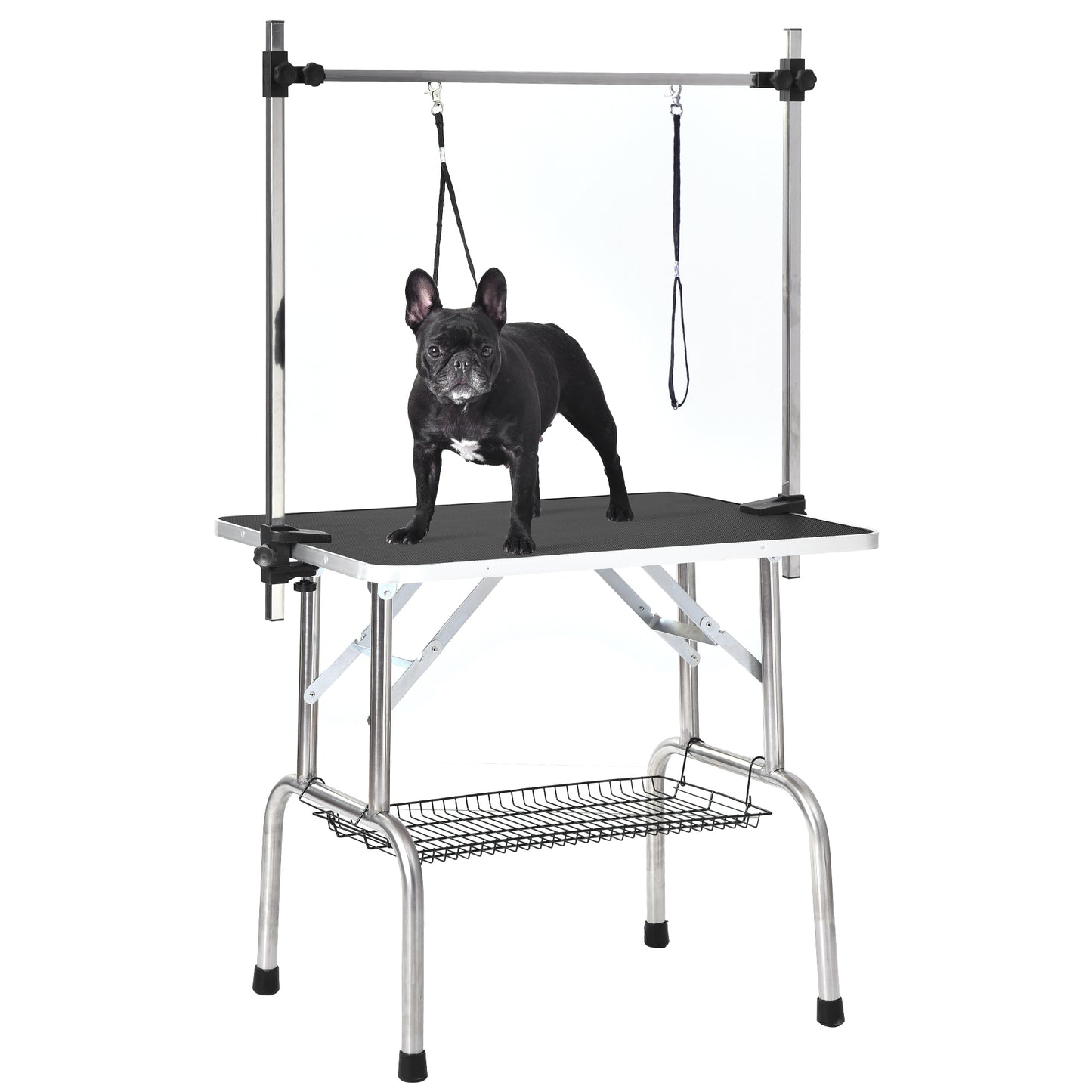 36" Professional Dog Pet Grooming Table - Adjustable Heavy Duty Portable with Arm, Noose, and Mesh Tray