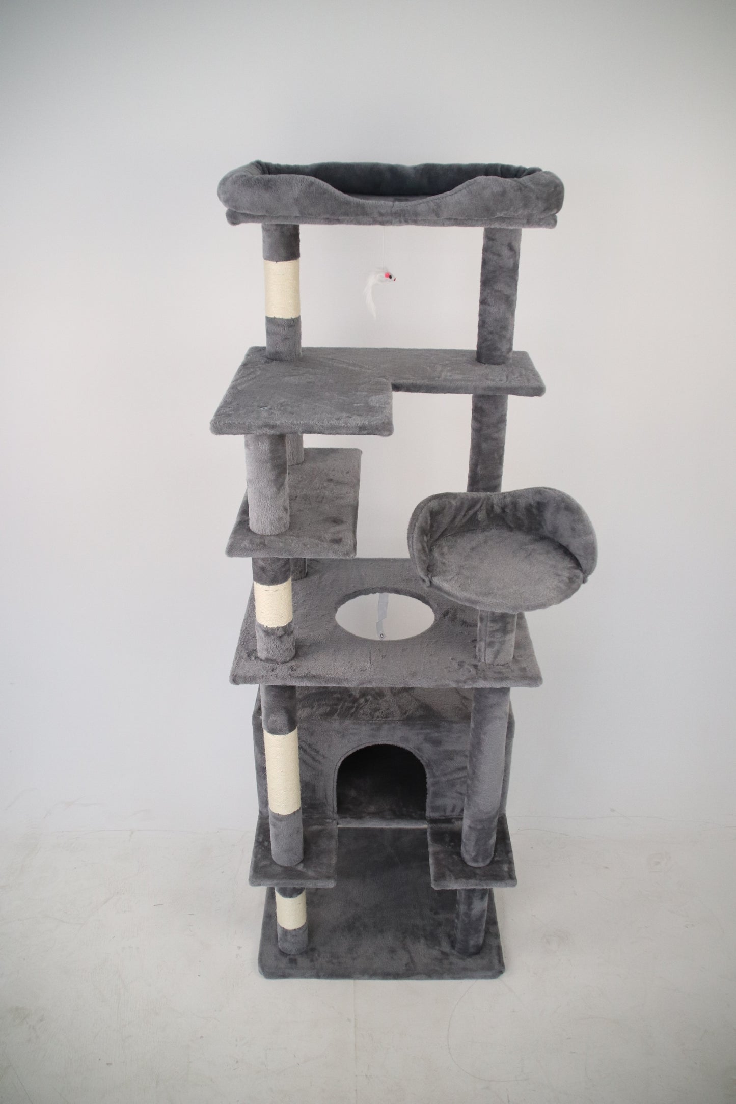 Cat Climbing Frame: Sturdy and Versatile Play Structure for Cats with Multiple Levels, Scratching Posts, and Perch Areas - Available in Various Sizes and Colors