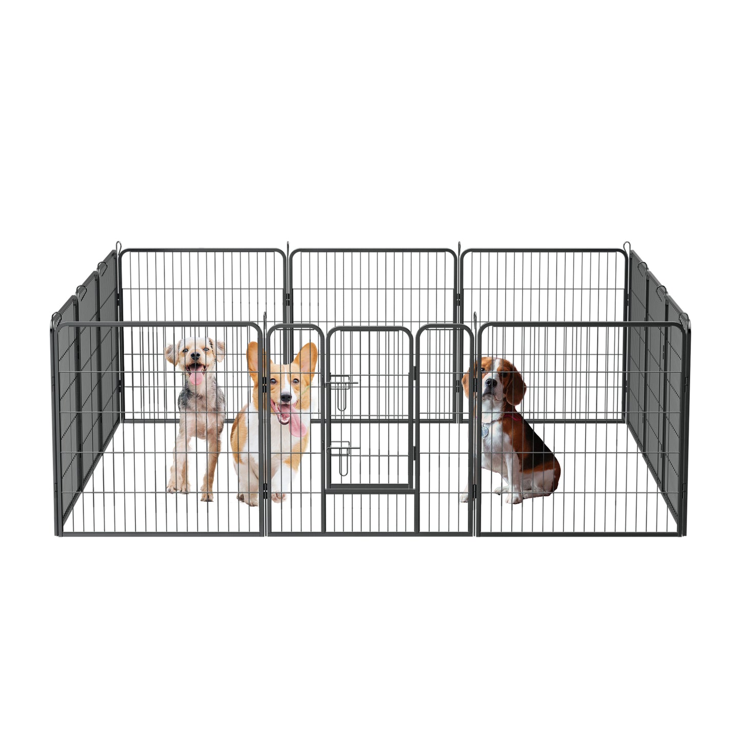 Dog Pens Outdoor 32" Foldable Heavy Duty Metal Playpen for Large/Medium/Small Pets - Anti-Rust Exercise Dog Fence with Doors - Portable & RV Camping Yard - 12 Panels - Indoor Play Pen - Various Sizes