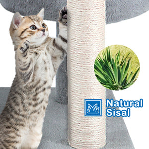 Cat Tree with Platform and Scratching Posts - Indoor Cat Tower with Multiple Levels and Sisal Rope, Ideal for Play and Rest - Available in Various Sizes and Colors