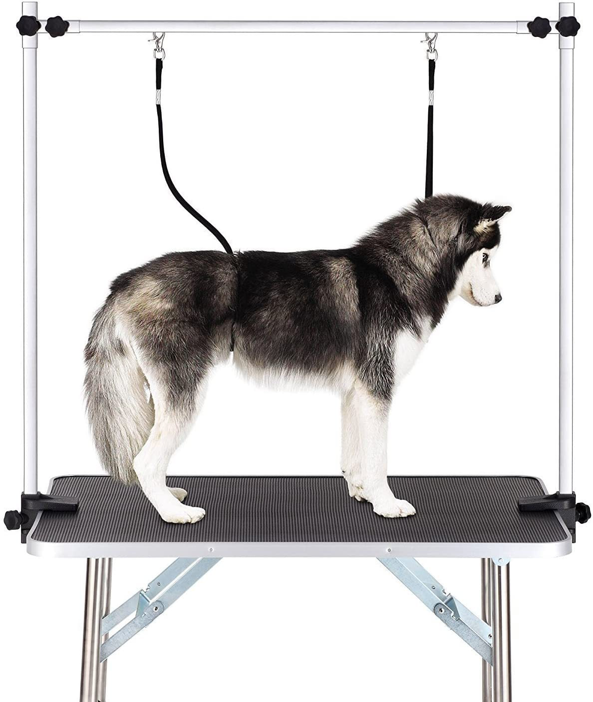 36" Professional Dog Pet Grooming Table - Adjustable Heavy Duty Portable with Arm, Noose, and Mesh Tray