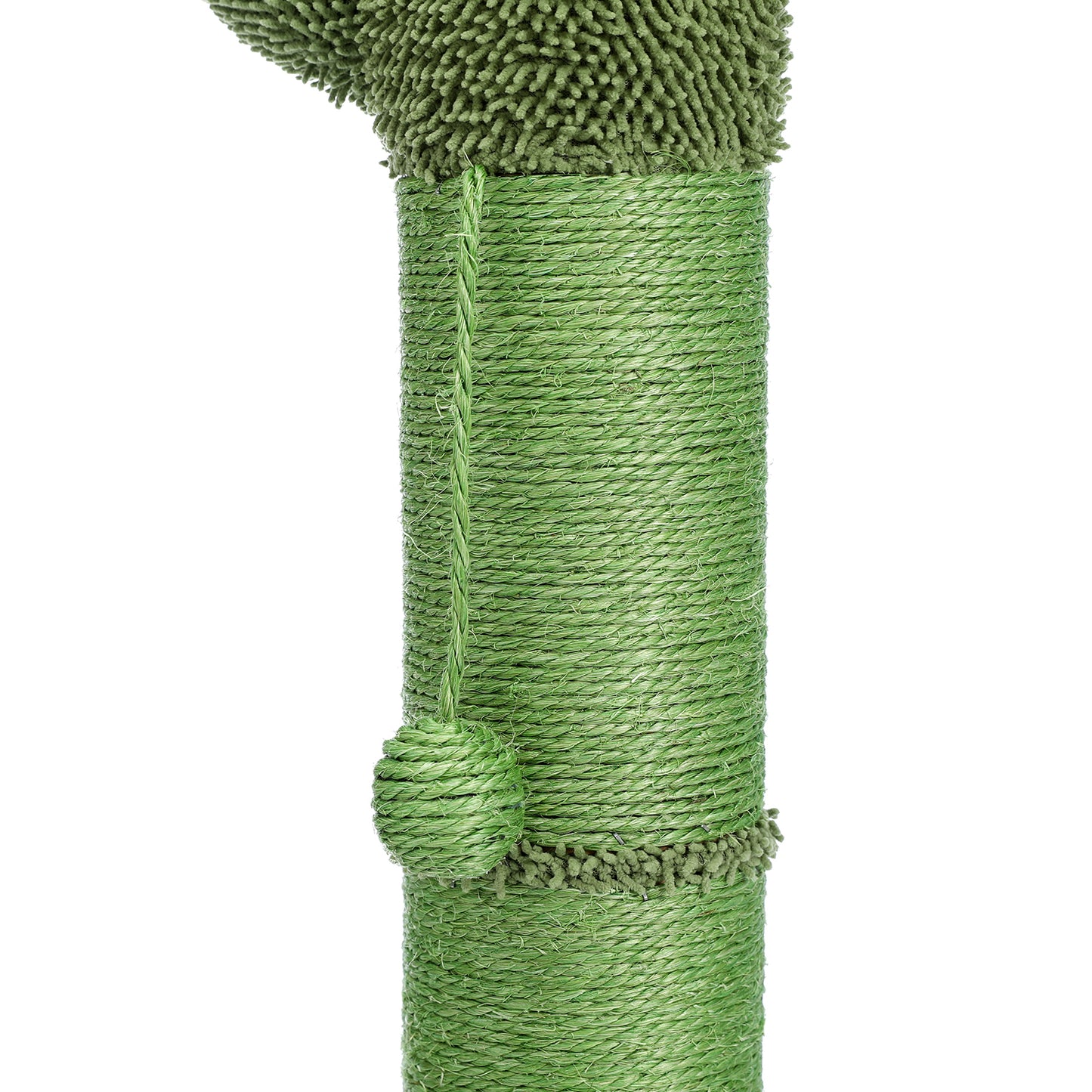 Large Cactus Cat Scratching Post with Natural Sisal Ropes - Green Cat Scratcher for Cats and Kittens | Durable and Stylish | Promotes Healthy Scratching Habits | Space-Saving Design | 220 Letters