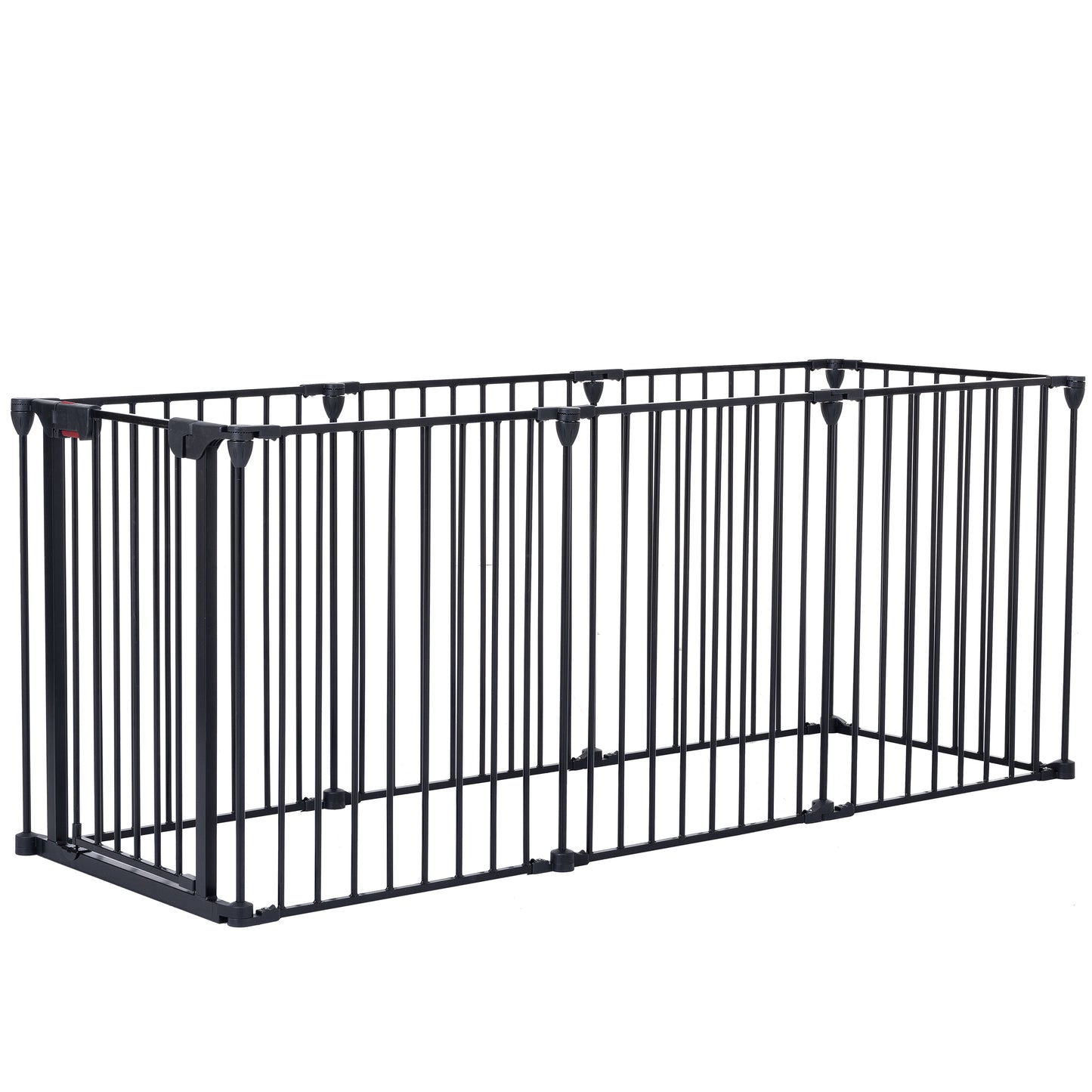 200" Adjustable Safety Gate 8 Panels Play Yard Metal Doorways Fence