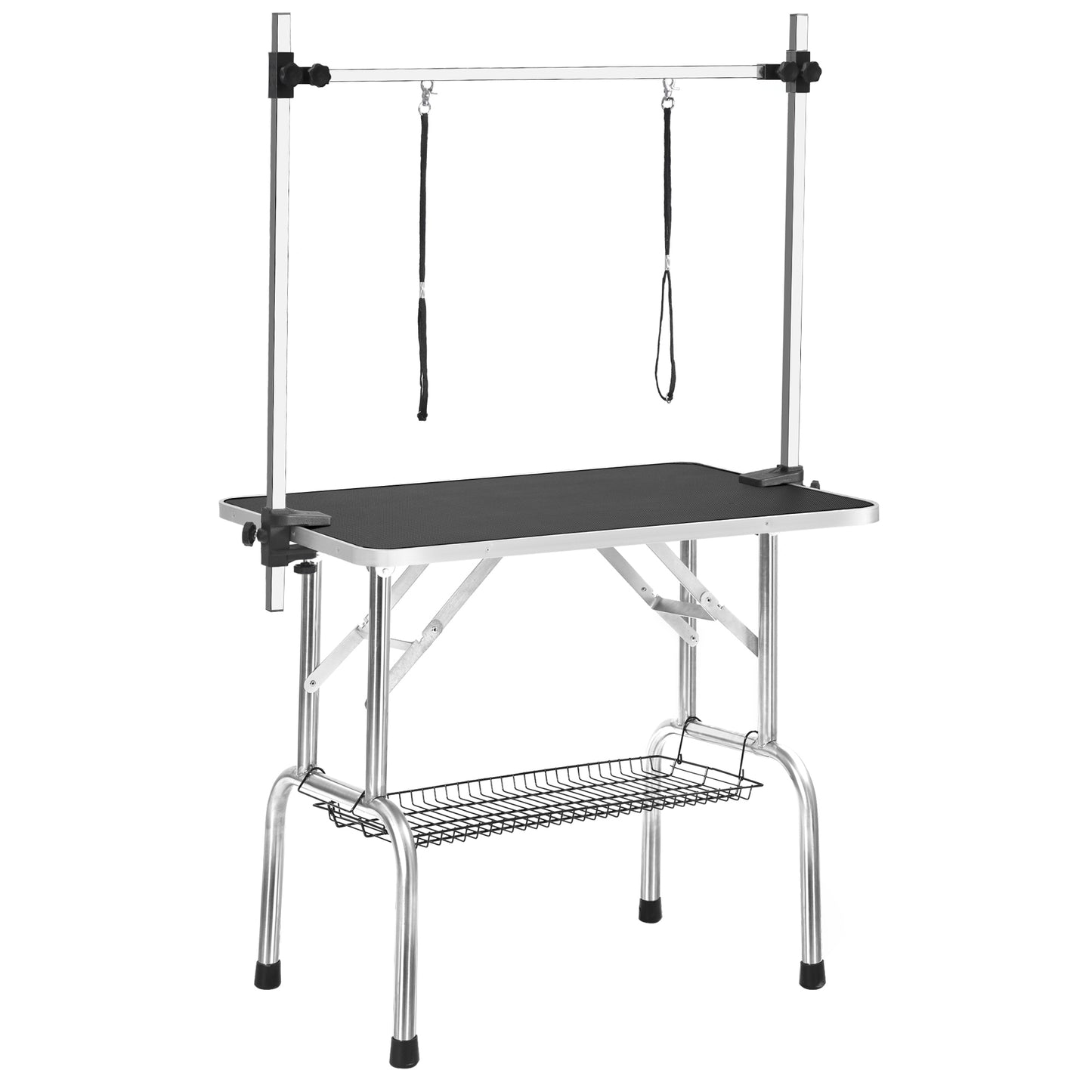 36" Professional Dog Pet Grooming Table - Adjustable Heavy Duty Portable with Arm, Noose, and Mesh Tray