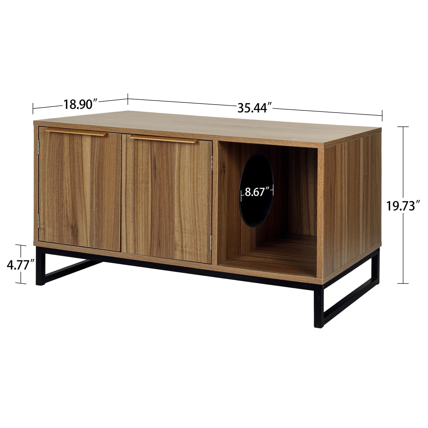 Cat House TV Stand: Pet House for Living Room - Multi-Functional Furniture with Storage Space for your Feline Friend - Available in Various Sizes and Colors