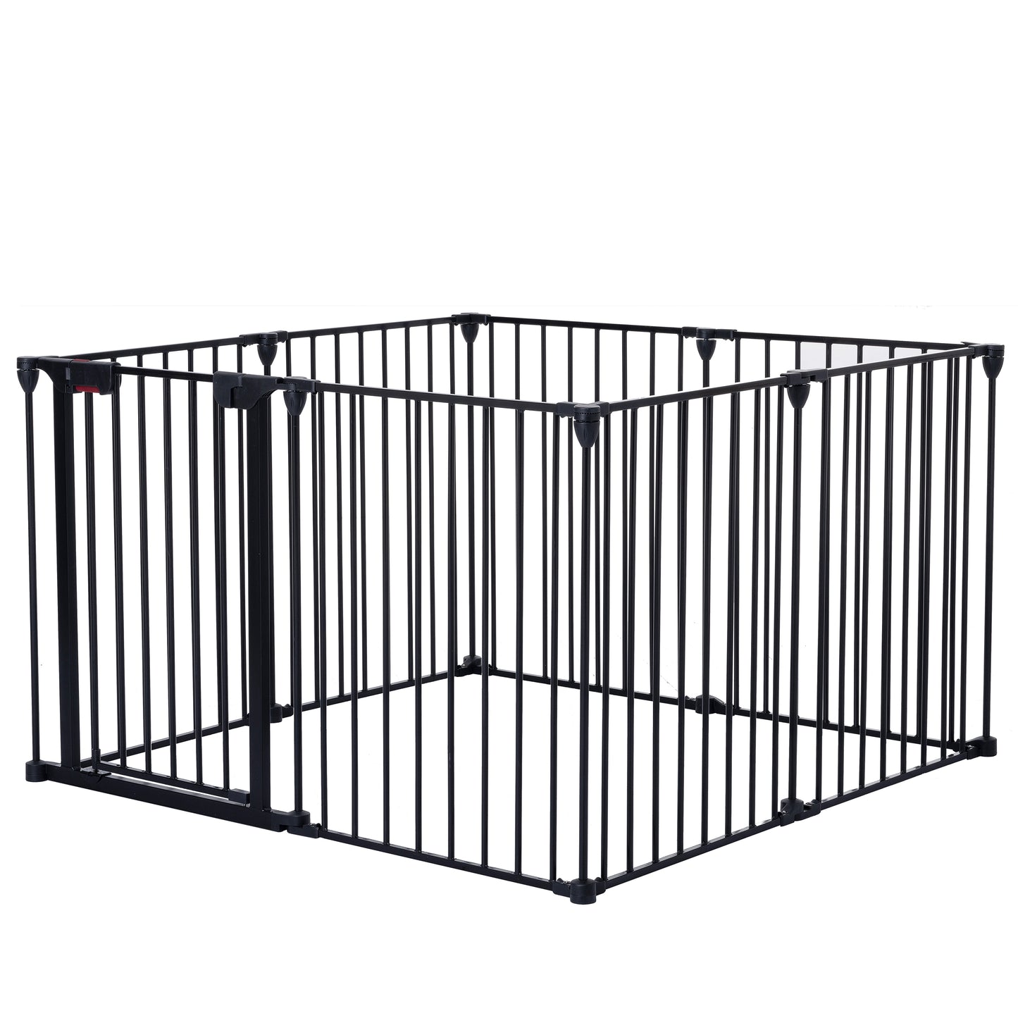 200" Adjustable Safety Gate 8 Panels Play Yard Metal Doorways Fence