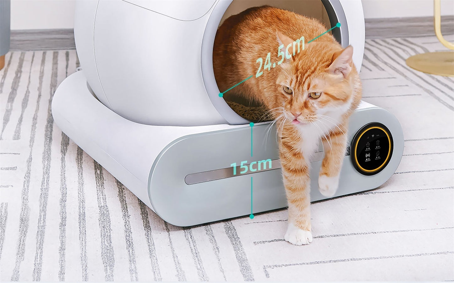 Smart Cat Litter Box: Self-Cleaning, Odor Control, Time-Saving, Easy to Use, Multiple Sizes & Colors Available