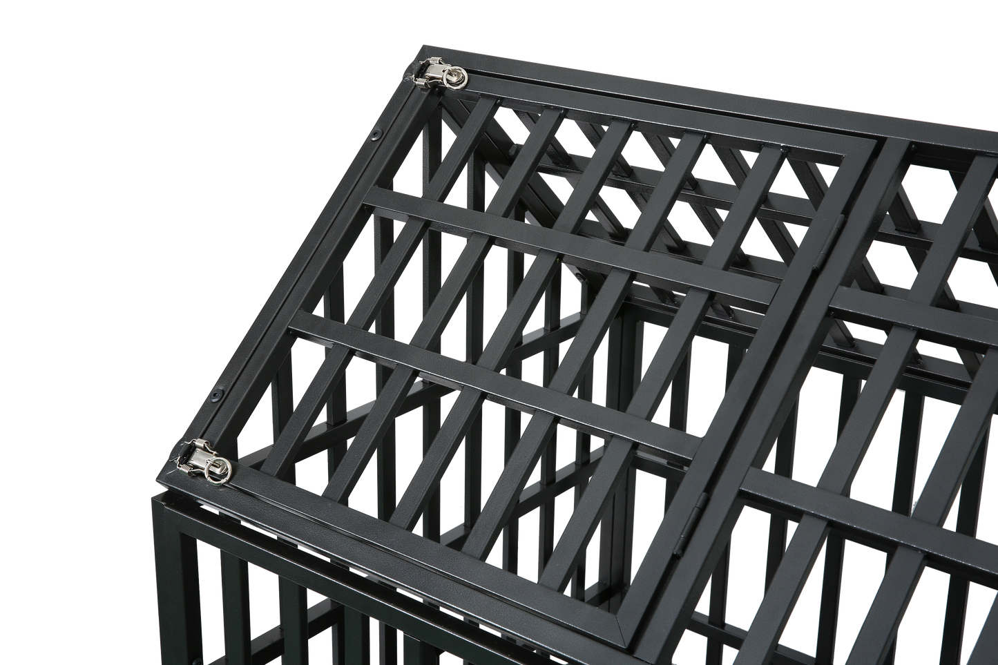 Heavy Duty Dog Cage with Roof - Sturdy Pet Crate for Secure Containment - Available in Various Sizes and Colors