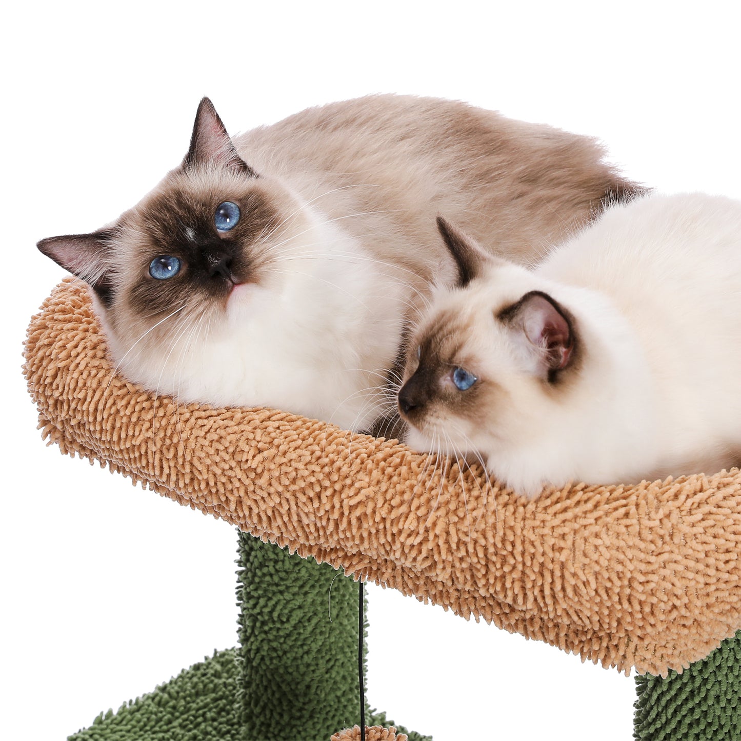 41" Cactus Cat Tower with Scratching Post, Condo, Perch & Hammock - Multi-Level Indoor Cat Play House