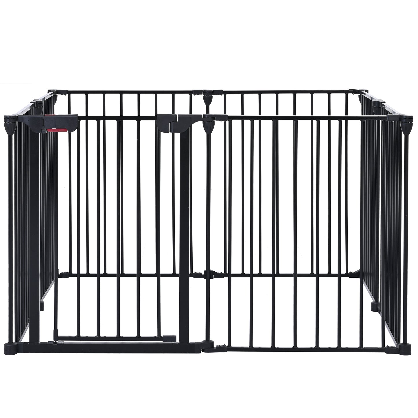 200" Adjustable Safety Gate 8 Panels Play Yard Metal Doorways Fence