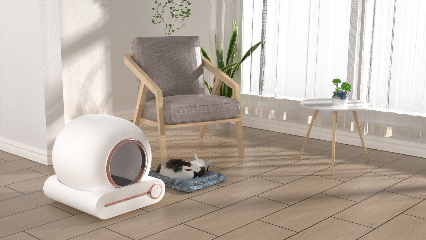 Smart Cat Litter Box: Self-Cleaning, Odor Control, Time-Saving, Easy to Use, Multiple Sizes & Colors Available