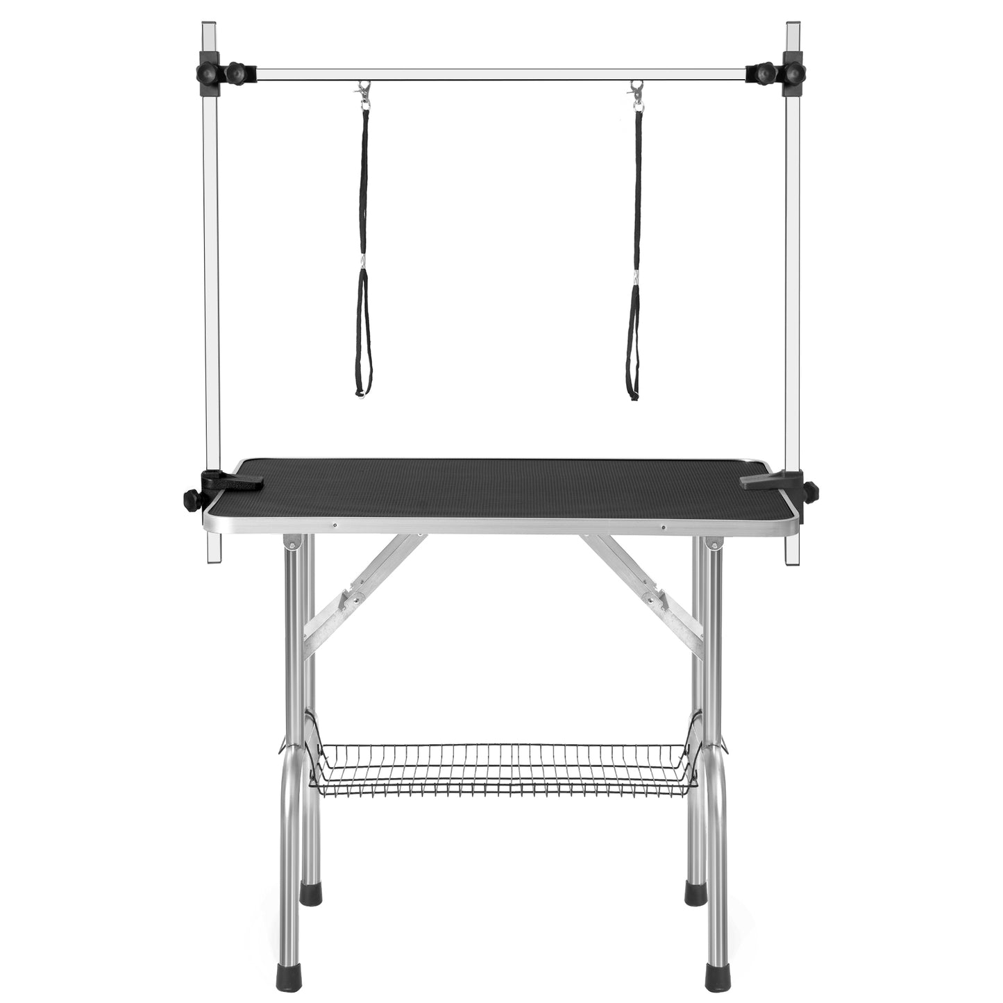 36" Professional Dog Pet Grooming Table - Adjustable Heavy Duty Portable with Arm, Noose, and Mesh Tray