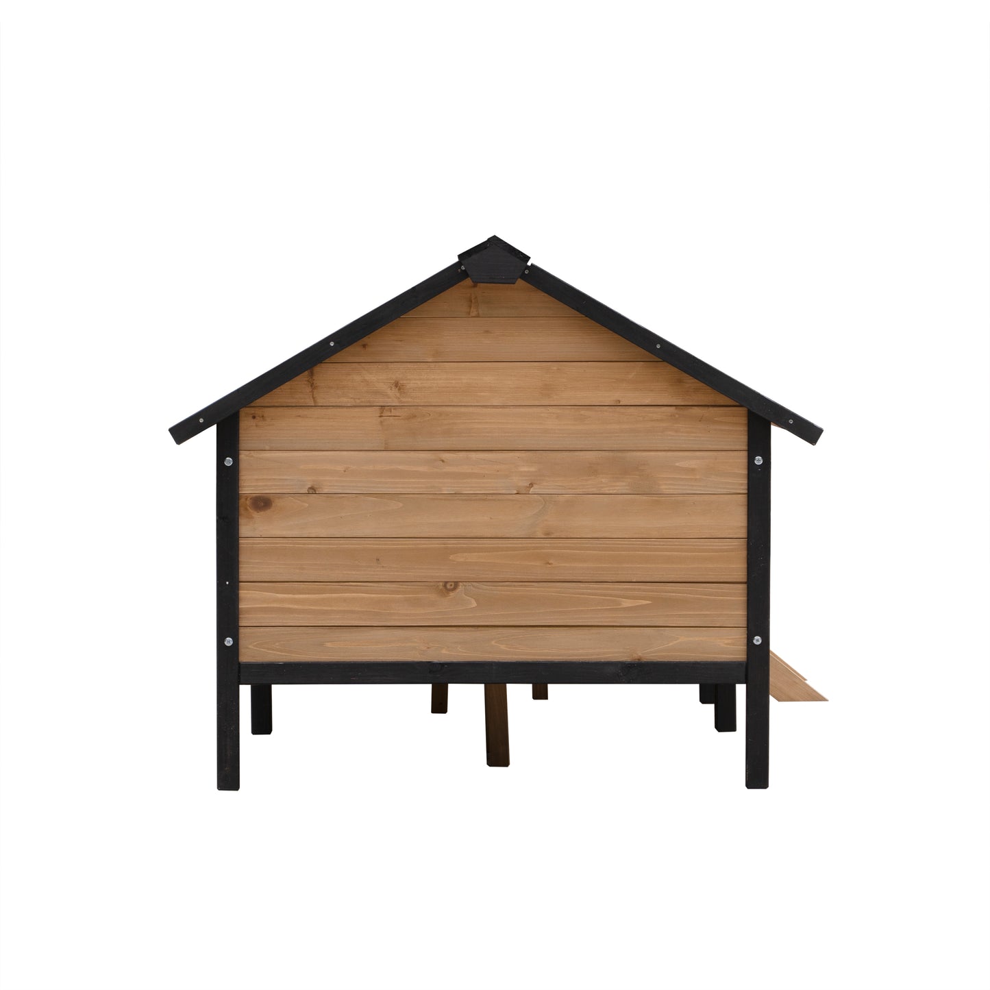 Outdoor Large Wooden Cabin Dog Kennel with Porch | Spacious & Stylish Pet House for All-Weather Comfort