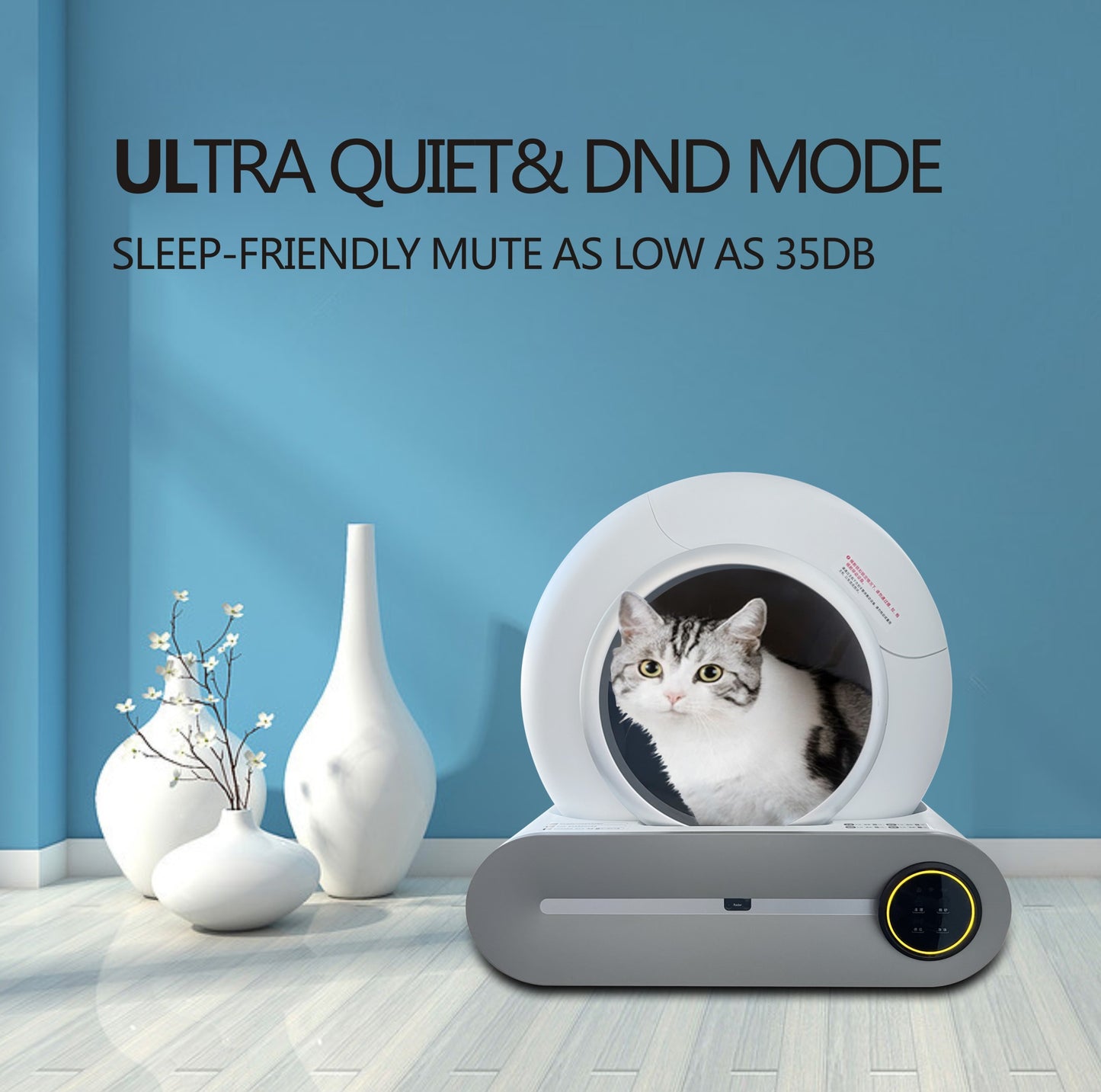 Smart Cat Litter Box: Self-Cleaning, Odor Control, Time-Saving, Easy to Use, Multiple Sizes & Colors Available