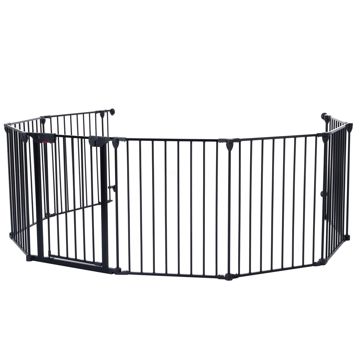 200" Adjustable Safety Gate 8 Panels Play Yard Metal Doorways Fence