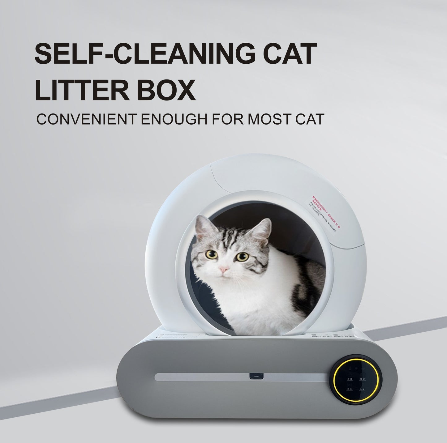 Smart Cat Litter Box: Self-Cleaning, Odor Control, Time-Saving, Easy to Use, Multiple Sizes & Colors Available