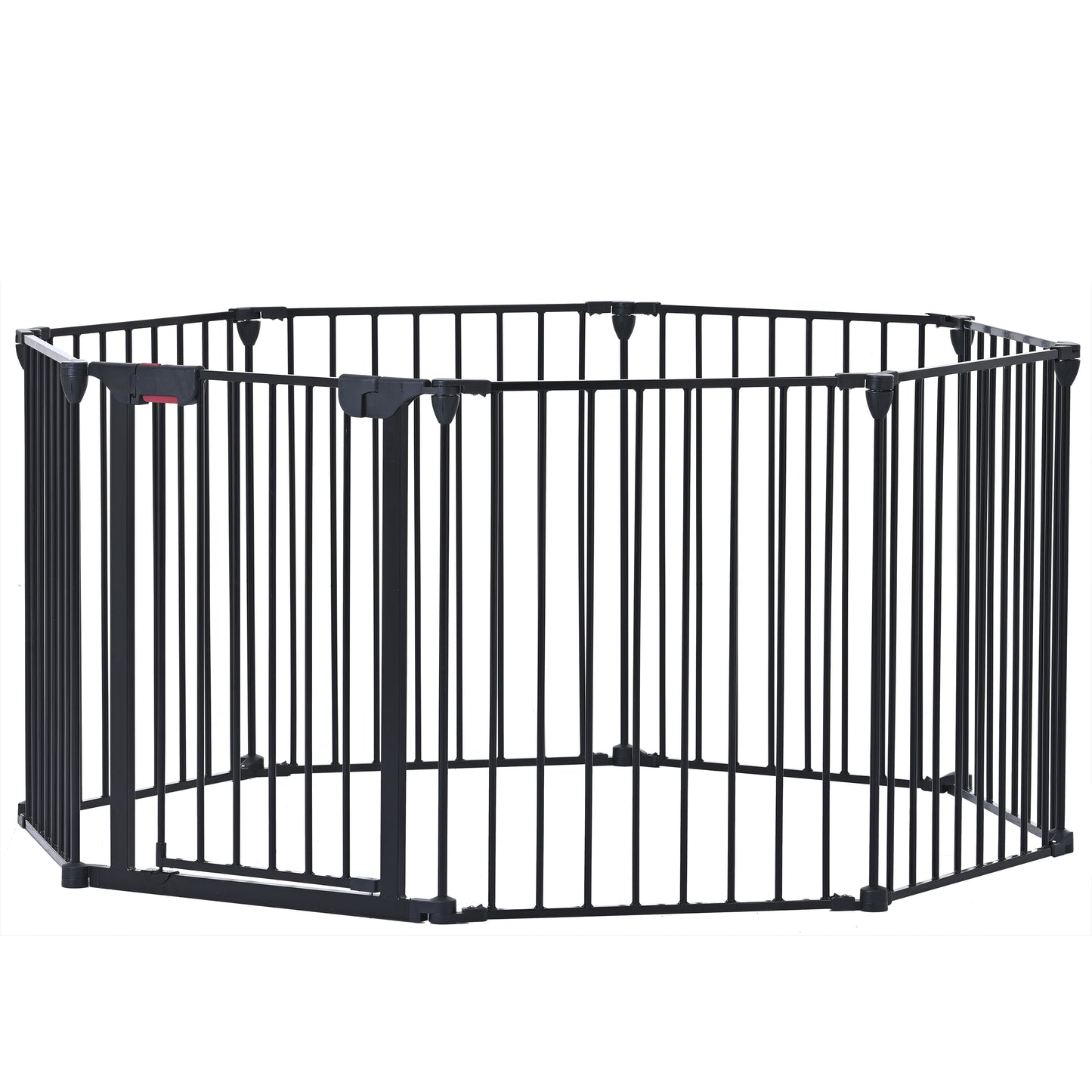 200" Adjustable Safety Gate 8 Panels Play Yard Metal Doorways Fence