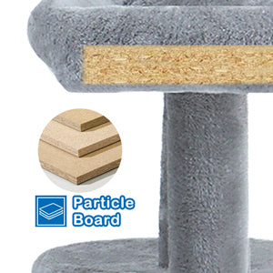 Cat Tree with Platform and Scratching Posts - Indoor Cat Tower with Multiple Levels and Sisal Rope, Ideal for Play and Rest - Available in Various Sizes and Colors