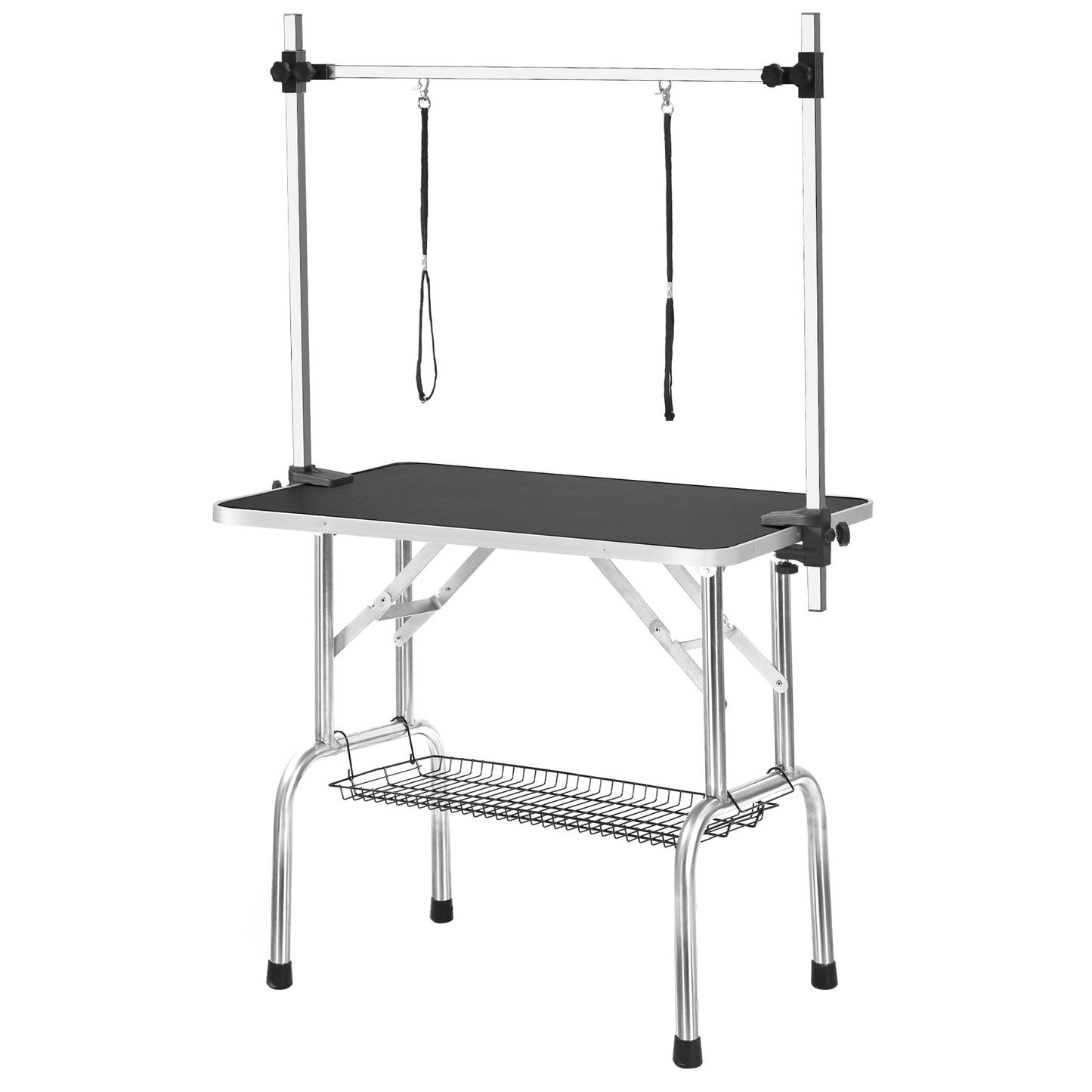 36" Professional Dog Pet Grooming Table - Adjustable Heavy Duty Portable with Arm, Noose, and Mesh Tray