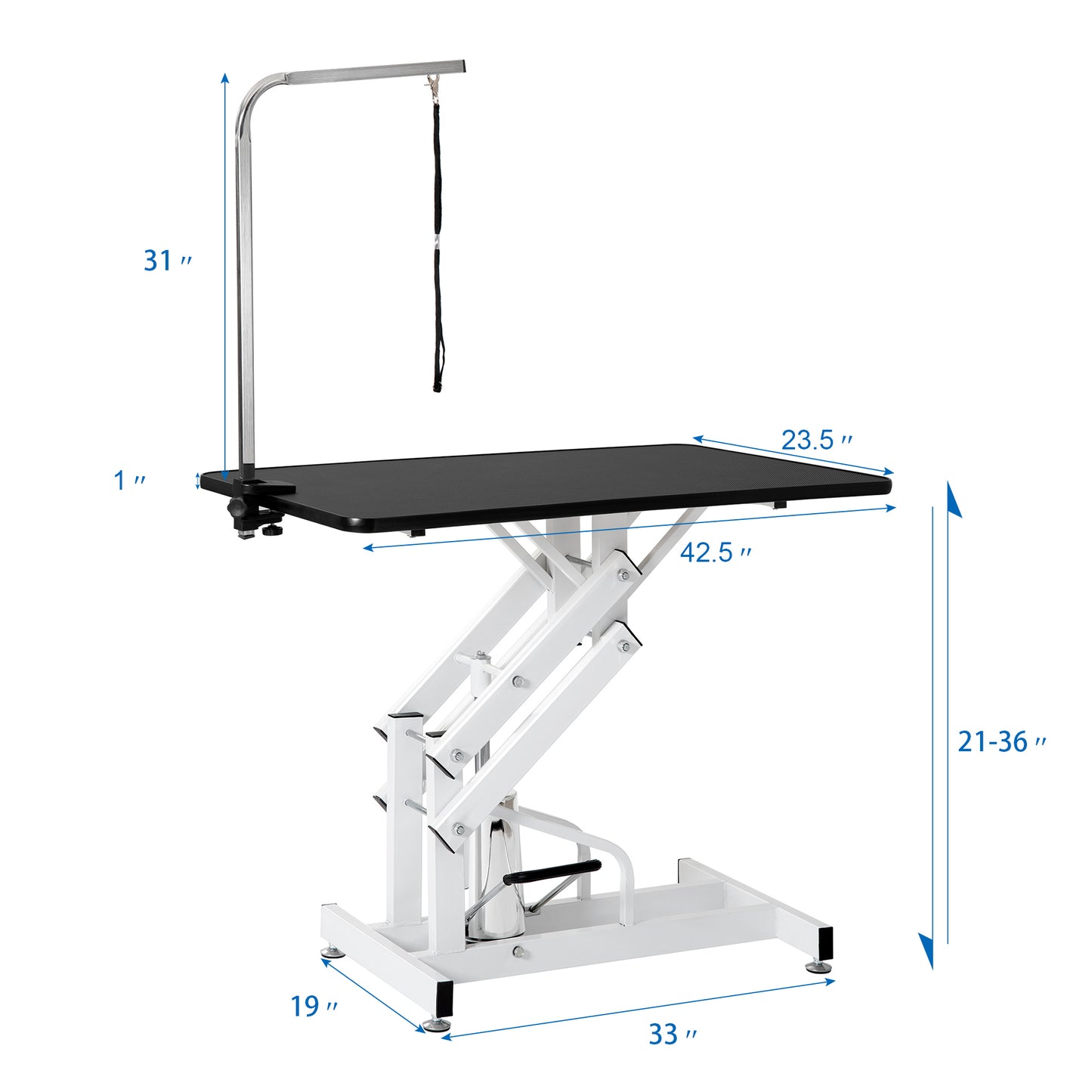 Hydraulic Dog Pet Grooming Table: Heavy Duty, Big Size Z-Lift Grooming Table for Efficient Pet Care