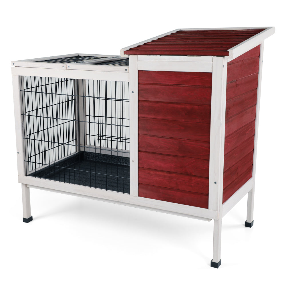 Guinea Pig Cage with Pull Out Tray - Rabbit Hutch for Bunny - Spacious and Convenient Bunny Cage with Unique Design - Various Sizes & Colors Available