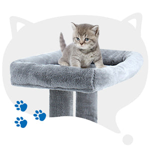 Cat Tree with Platform and Scratching Posts - Indoor Cat Tower with Multiple Levels and Sisal Rope, Ideal for Play and Rest - Available in Various Sizes and Colors