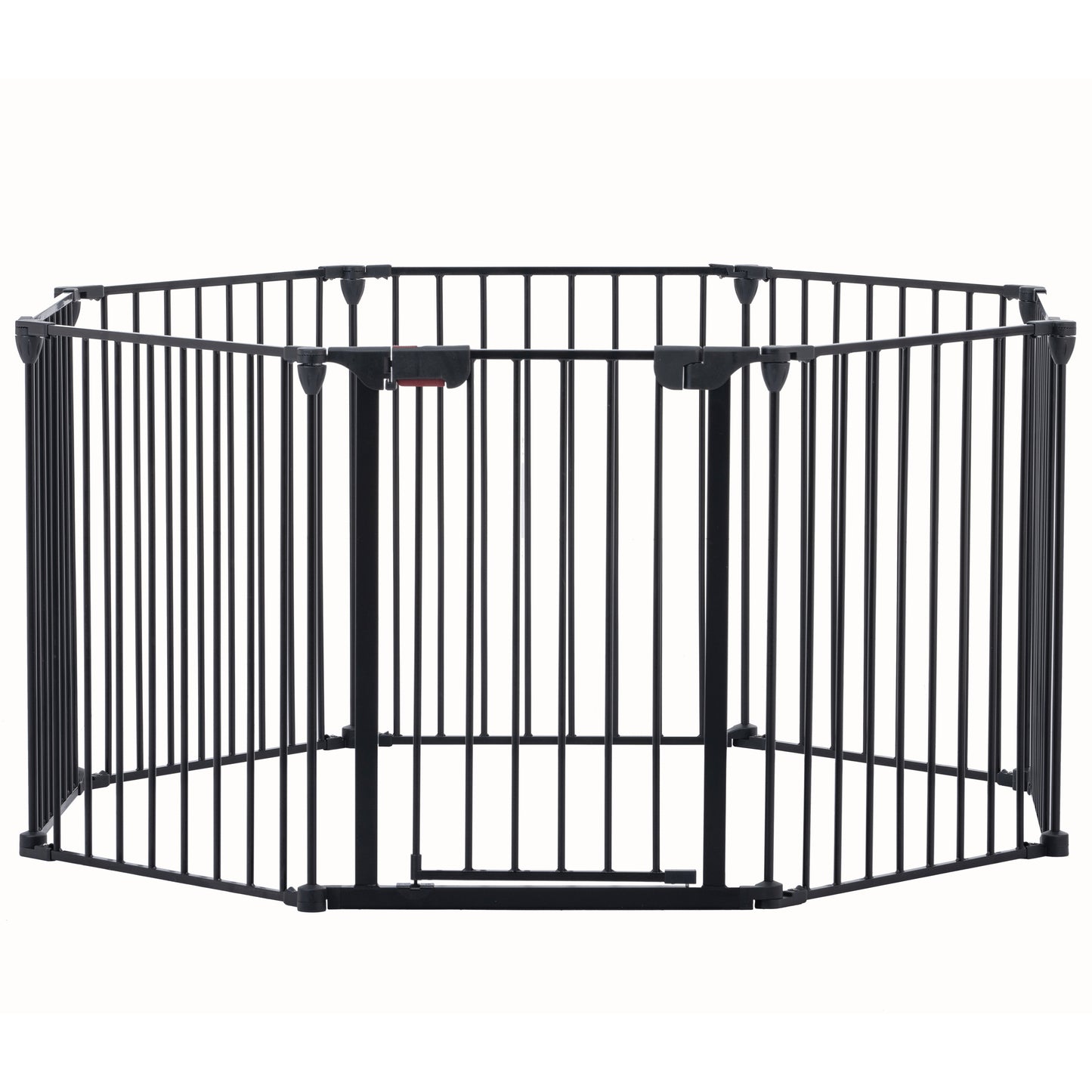 200" Adjustable Safety Gate 8 Panels Play Yard Metal Doorways Fence