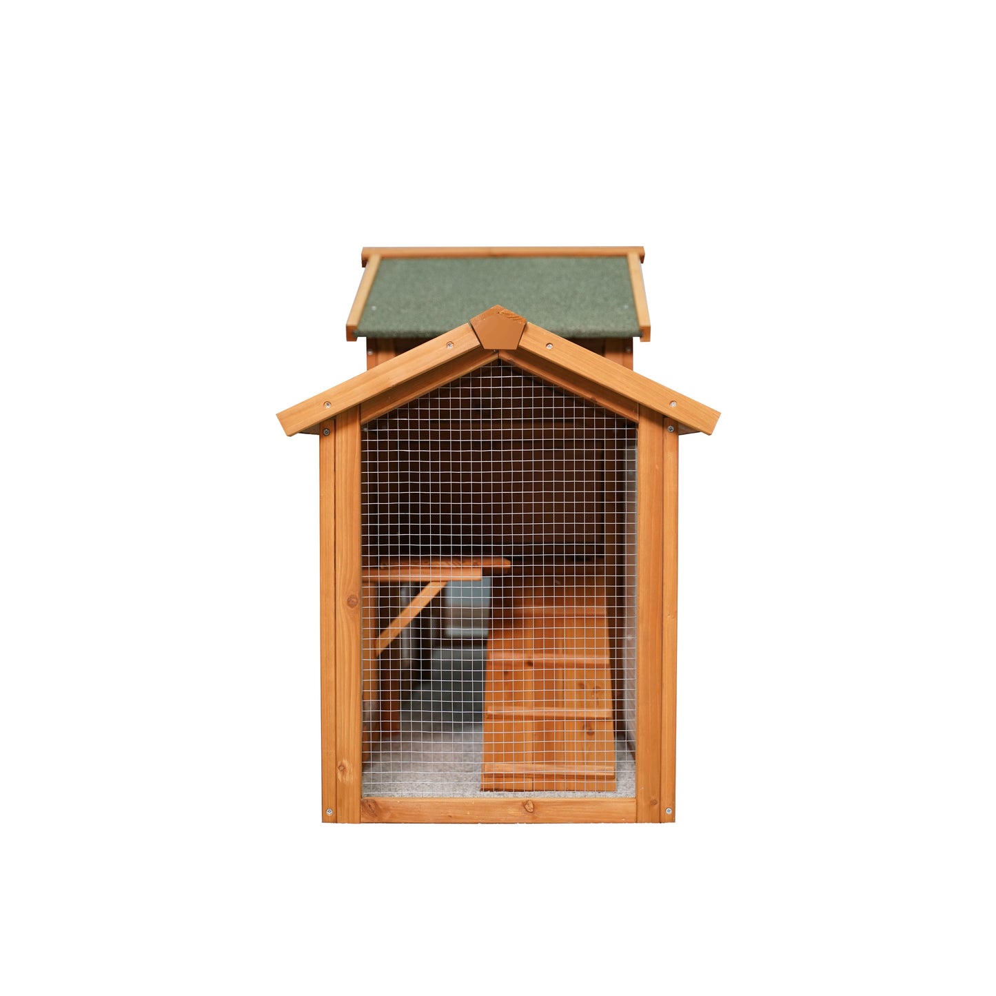 79.5" Extra Large Bunny Cage with 2 Runs House, Small Animal Habitats for Guinea Pigs & Hamster, Removable Tray, Two Tier, Waterproof Roof, Pet Supplies Cottage, Poultry Pen Enclosure