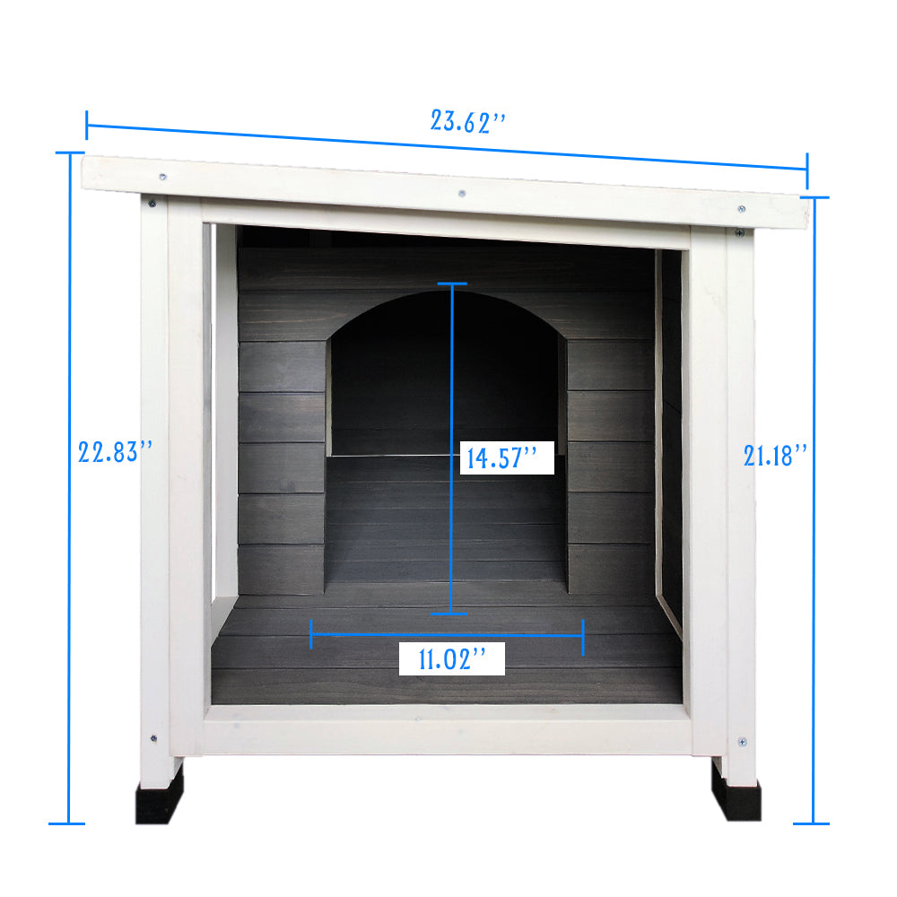 Outdoor Puppy Dog Kennel - Waterproof Dog Cage with Porch Deck, Wooden Dog House for All-Weather Protection, Spacious and Durable, Ideal for Small to Medium-Sized Dogs, Brown Color, Various Sizes Available