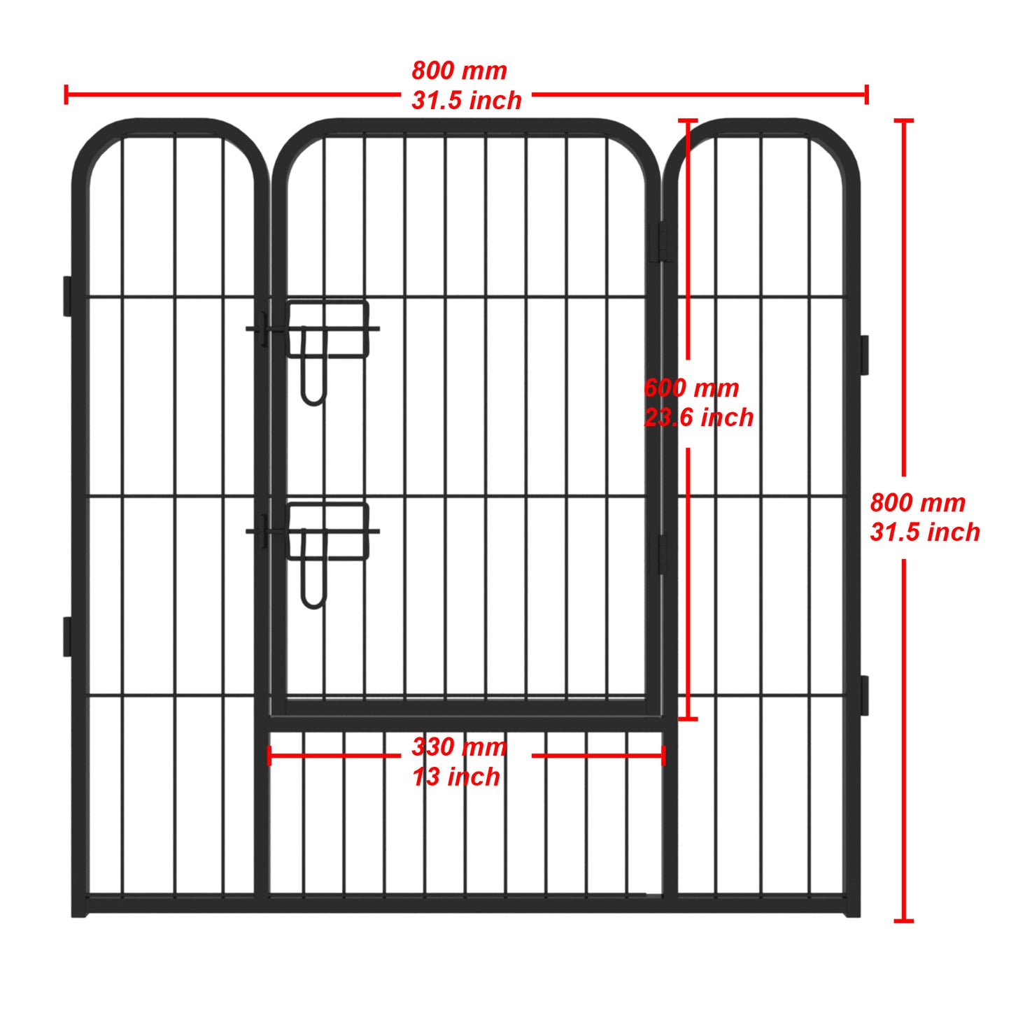 8-Panels High Quality Large Indoor Metal Puppy Dog Run Fence - Wholesale & Cheap Iron Pet Dog Playpen