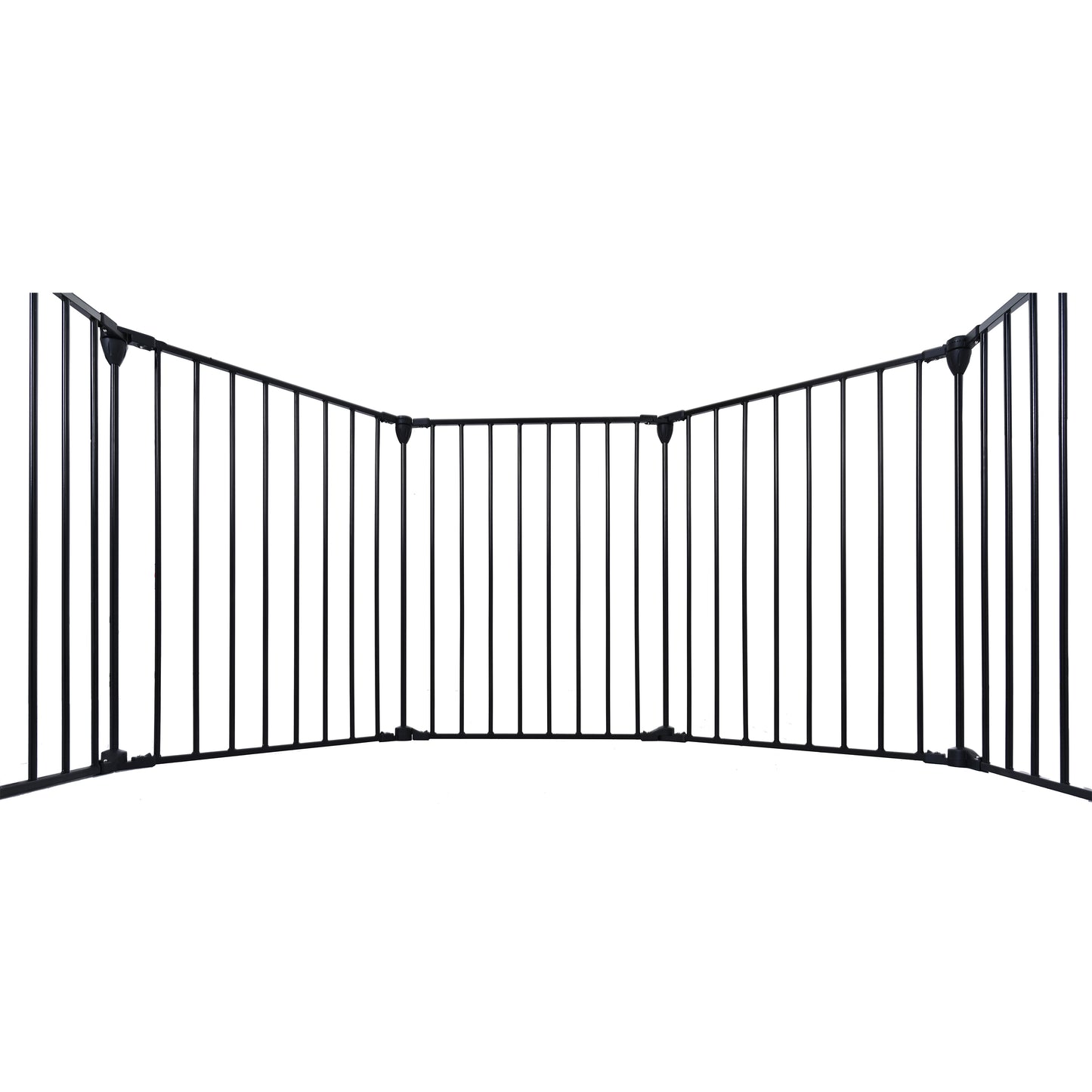 200" Adjustable Safety Gate 8 Panels Play Yard Metal Doorways Fence