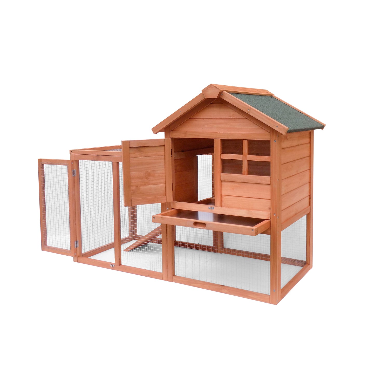 Hot Sale Wooden Rabbit House Chicken Coop Kennels - Easily Assembled, Durable Construction, Ideal for Small Animals - Spacious, Weather-resistant, Available in Various Sizes