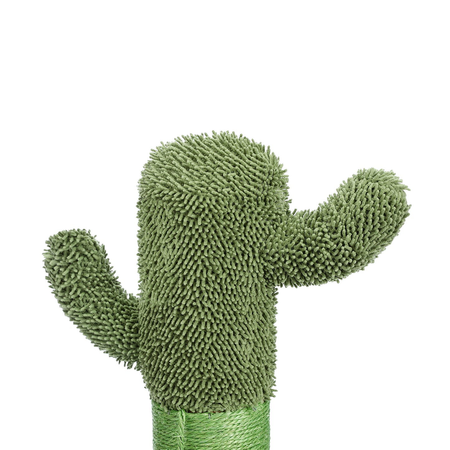 Large Cactus Cat Scratching Post with Natural Sisal Ropes - Green Cat Scratcher for Cats and Kittens | Durable and Stylish | Promotes Healthy Scratching Habits | Space-Saving Design | 220 Letters