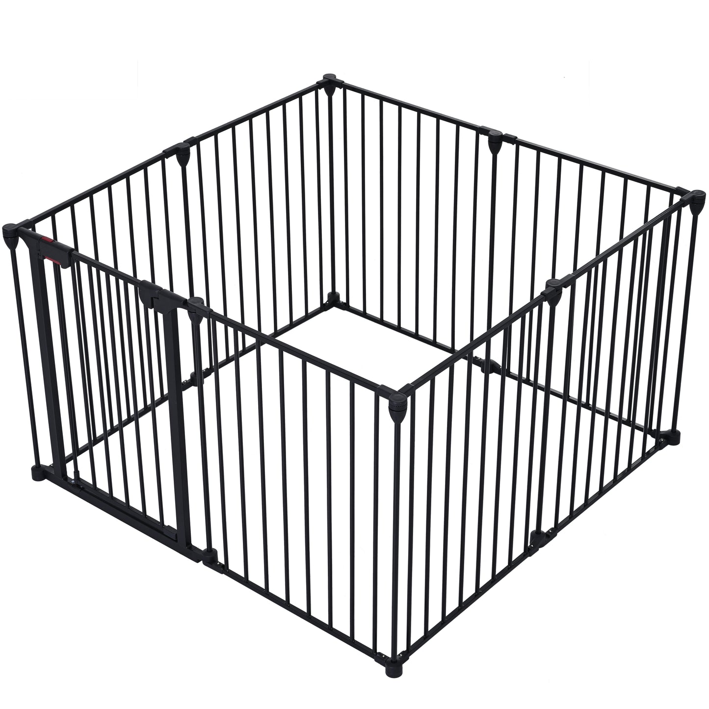 200" Adjustable Safety Gate 8 Panels Play Yard Metal Doorways Fence