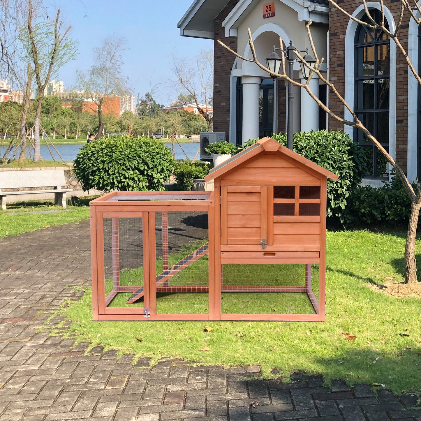 Hot Sale Wooden Rabbit House Chicken Coop Kennels - Easily Assembled, Durable Construction, Ideal for Small Animals - Spacious, Weather-resistant, Available in Various Sizes