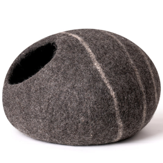 Cat Cave Bed - Handmade Wool Cat Bed Cave with Mouse Toy - Cozy, Durable, and Fun for Your Feline Companion - Available in Various Sizes and Colors